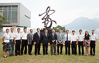 The delegation visited S.H. Ho College